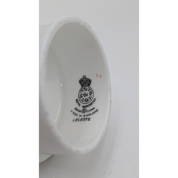 Royal Worcester Celeste Coffee Pot Bone China Snowflake Starburst England 10.5" - Picture 5 of 9